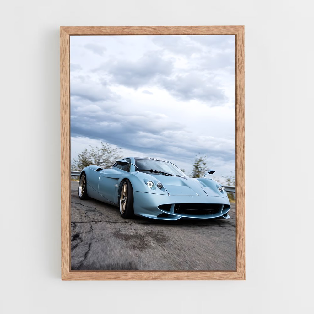 Poster Huayra en Mouvement – affiche Pagani (vue 4)
